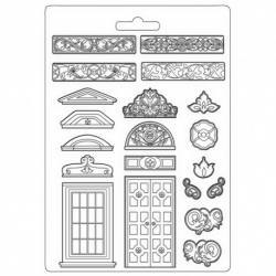 STAMPERIA FOREMKA DO ODLEWÓW 21x29,7 cm CASA GRANADA ARCHIT, wzorki /  grubość 0,5cm / wielokrotnego użytku / 9787